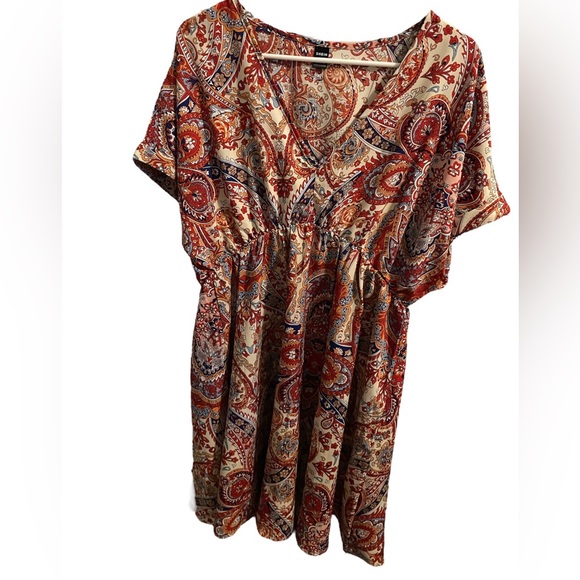 NWOT XL Shein paisley dress - Picture 5 of 6